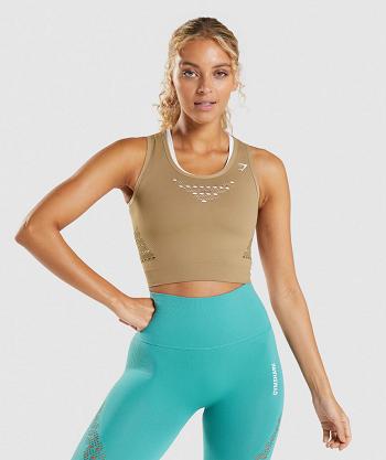 Corp Tops Gymshark Energy Seamless Mujer Marrones | CO 2445HAP